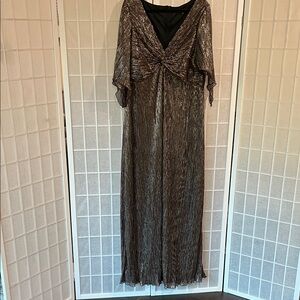 Metallic Black and Silver & Gold Long Dress